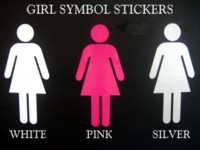 Damzl Girl Symbol Stickers